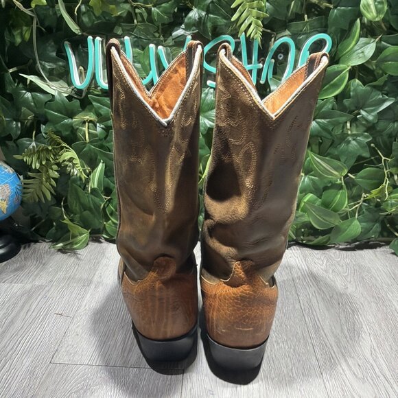 Ariat Men\'s Leather Western Cowboy Boots Size 9.5 U.S. #34288 main image 4